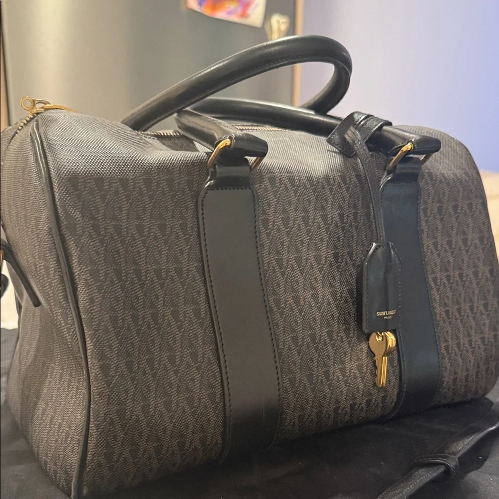 Saint Laurent Black and Brown Bag